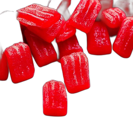 food, jewelry, 3d render, red, sour, candy, shape, cadillacs transparent PNG cut-out