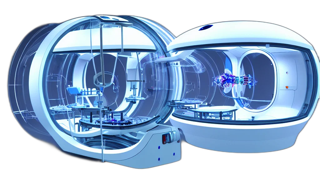 robot, 3d render, concept art, cyberpunk transparent PNG cut-out