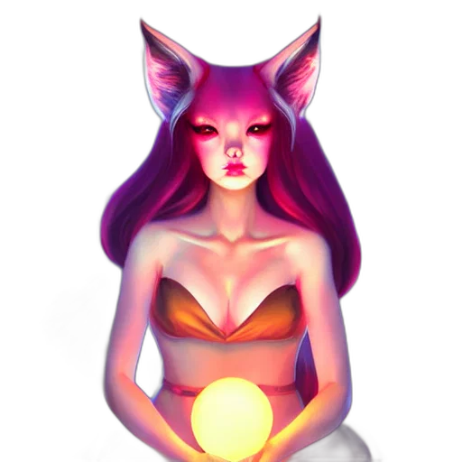 mask, dress, creature, staff transparent PNG cut-out