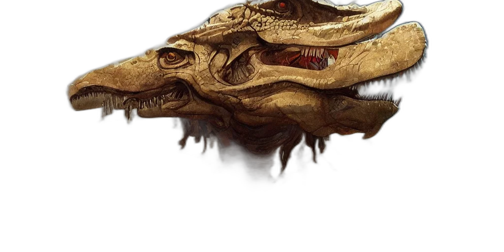 dragon, mask, creature, face transparent PNG cut-out