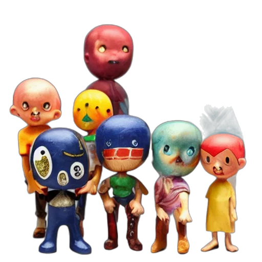 mask, concept art, 3d render, pixel art transparent PNG cut-out