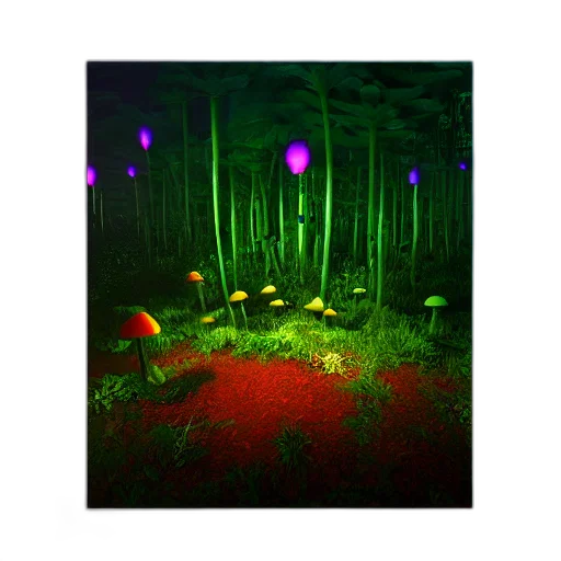 flower, tree, umbrella, robot transparent PNG cut-out