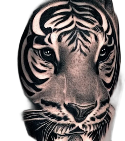 animal, mask, jewelry, photorealistic, fantasy art, concept art, tattoo, design transparent PNG cut-out