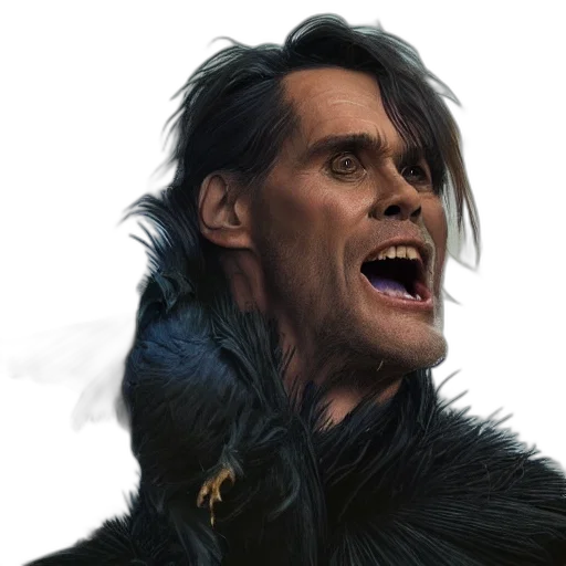 face, creature, animal, jacket, concept art, photorealistic, fantasy art, comic book art transparent PNG cut-out