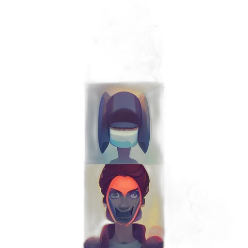 mask, robot, face, crown transparent PNG cut-out