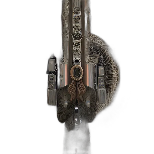 weapon, staff, sword, robot transparent PNG cut-out