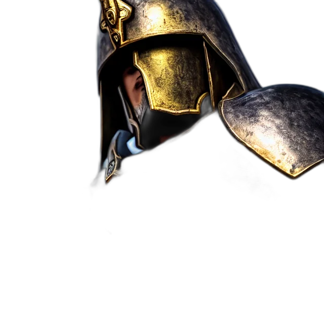 sword, mask, weapon, crown, 3d render, concept art, fantasy art, photorealistic transparent PNG cut-out