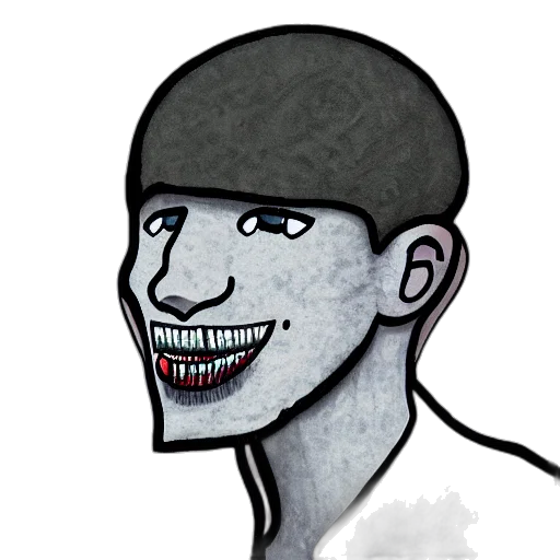 face, mask, hat, creature, cartoon, concept art, photorealistic, comic book art transparent PNG cut-out
