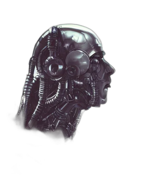 robot, mask, face, creature transparent PNG cut-out