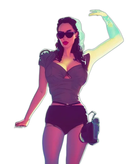 weapon, dress, concept art, comic book art transparent PNG cut-out