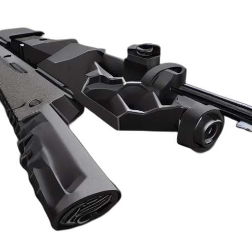 weapon, 3d render, gun, car transparent PNG cut-out