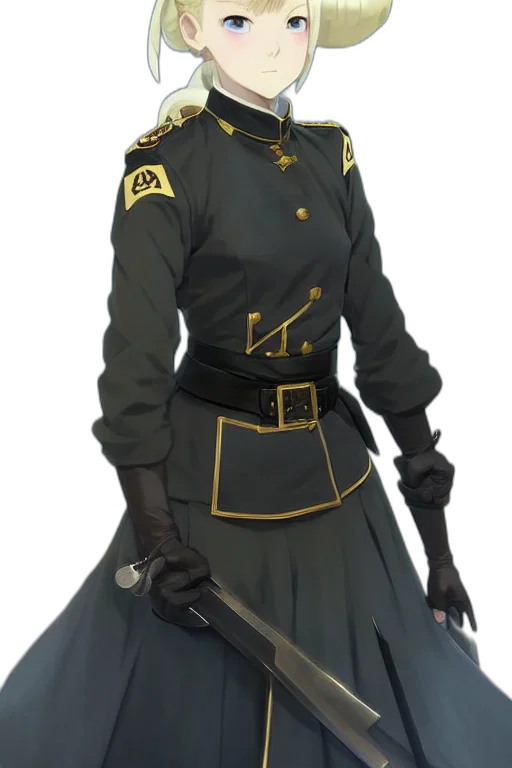 staff, jacket, sword, dress transparent PNG cut-out