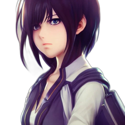face, jacket, staff, robot transparent PNG cut-out