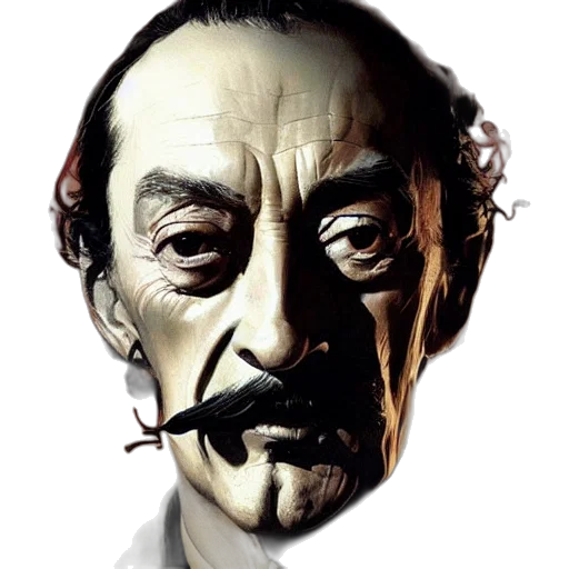 face, mask, staff, photorealistic, comic book art, concept art, cartoon, salvador transparent PNG cut-out