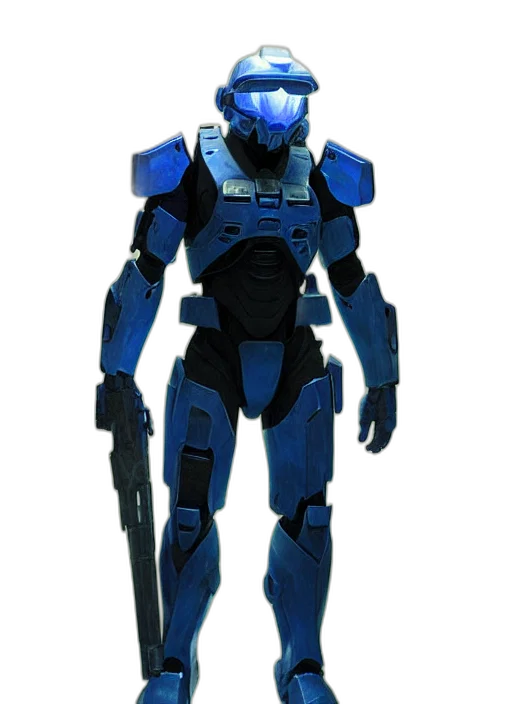 robot, weapon, concept art, 3d render, cyberpunk, pixel art, blue, master transparent PNG cut-out