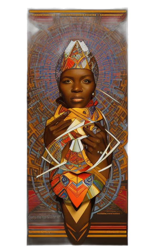 jewelry, retro, futuristic, african, tribal, chief, art, joseph transparent PNG cut-out