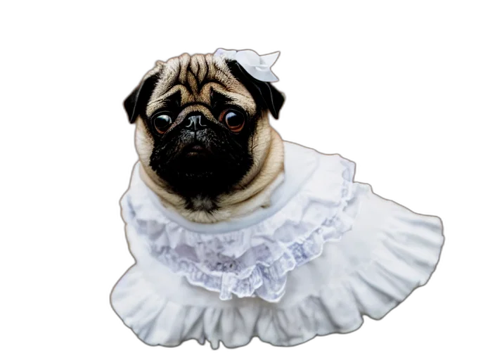 dress, animal, creature, face transparent PNG cut-out