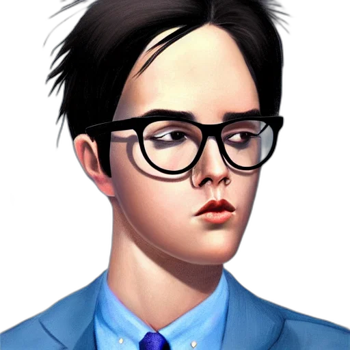 staff, face, cartoon, photorealistic, 3d render, concept art, portrait, cute transparent PNG cut-out