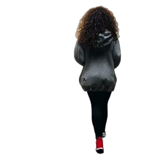 hair, dress, jacket, mask transparent PNG cut-out