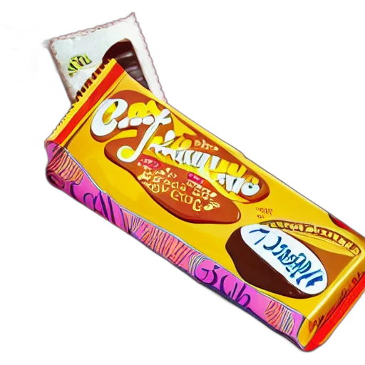 food, 3d render, photorealistic, chocolate, candy, bar, packaging, style transparent PNG cut-out