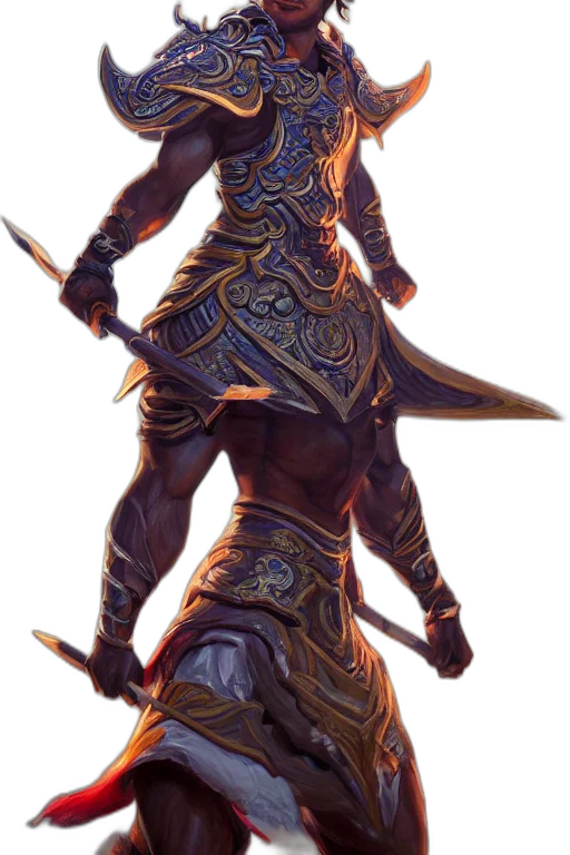 sword, staff, weapon, fantasy art, concept art, 3d render, comic book art, dark transparent PNG cut-out