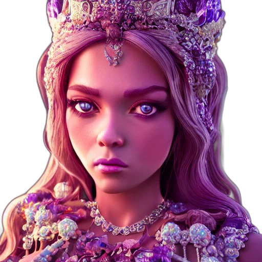 crown, jewelry, face, fantasy art transparent PNG cut-out