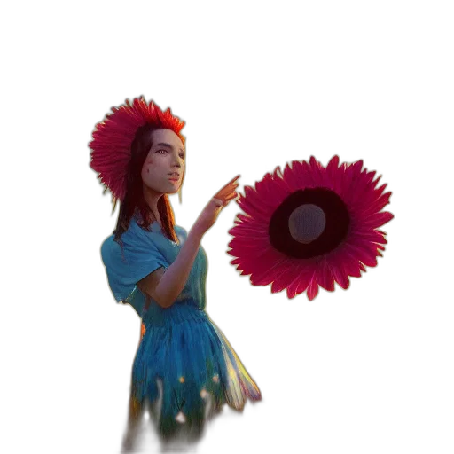 flower, staff, umbrella, crown transparent PNG cut-out