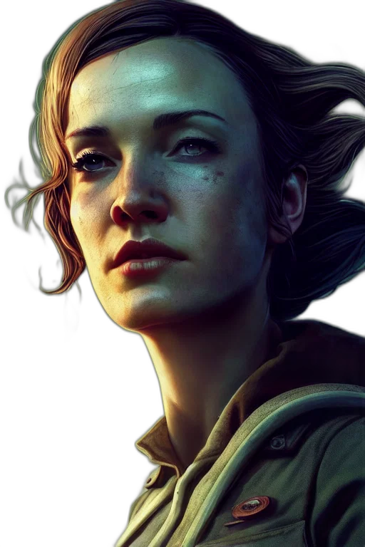 face, photorealistic, concept art, comic book art transparent PNG cut-out