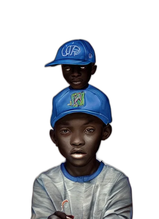 face, concept art, photorealistic, cartoon, pixel art, portrait, nigerian, boy transparent PNG cut-out