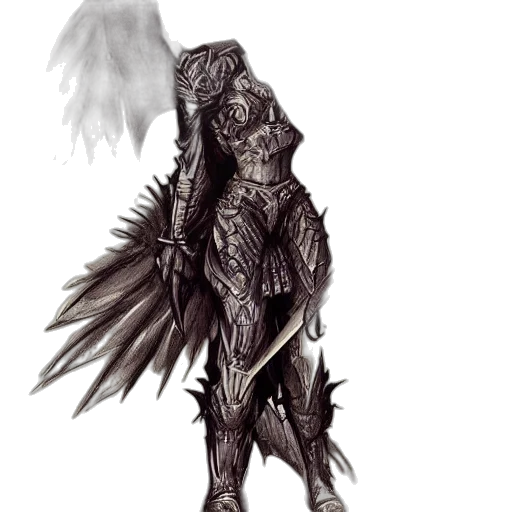 dragon, creature, weapon, staff transparent PNG cut-out