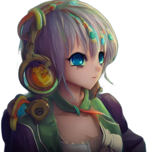 staff, face, robot, crown, anime, fantasy art, pixel art, concept art transparent PNG cut-out