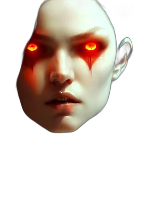 face, mask, robot, creature, concept art, 3d render, photorealistic, fantasy art transparent PNG cut-out