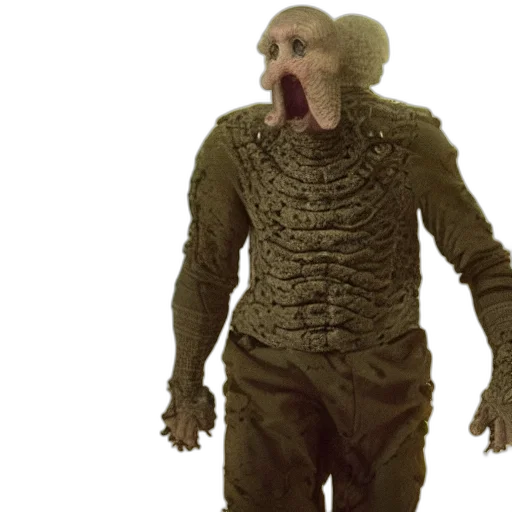 creature, mask, animal, face, concept art, 3d render, outer space, badass transparent PNG cut-out