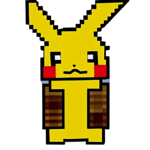 staff, animal, robot, pixel art transparent PNG cut-out