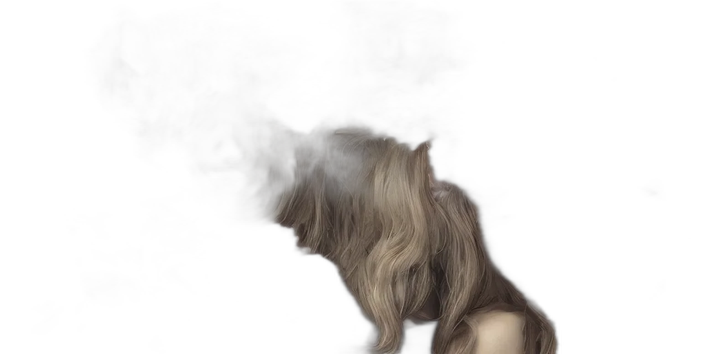 hair, mask, dragon, creature transparent PNG cut-out