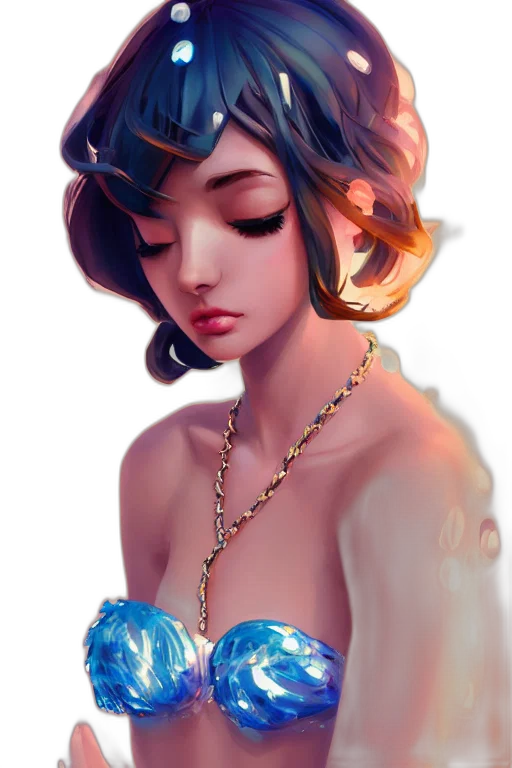jewelry, crown, dress, mask, fantasy art, concept art, photorealistic, oil painting transparent PNG cut-out