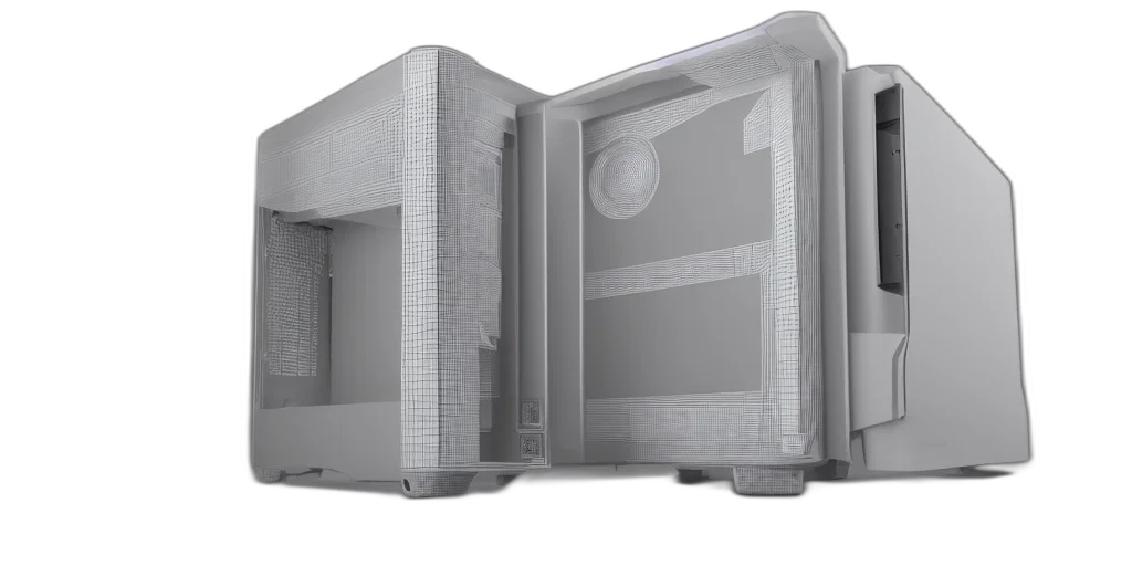 furniture, robot, building, 3d render transparent PNG cut-out