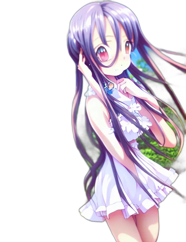 dress, staff, anime, pixel art transparent PNG cut-out