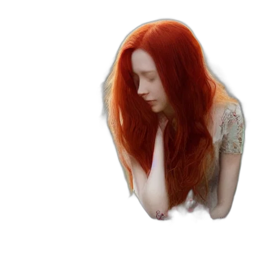 hair, dress, jacket, jewelry transparent PNG cut-out