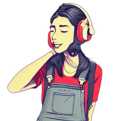 face, cartoon, concept art, pixel art, anime, red, neon, stoner transparent PNG cut-out