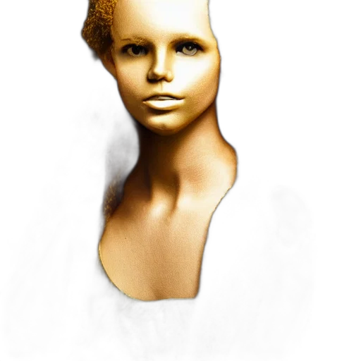 face, mask, hair, robot, photorealistic, 3d render, concept art, fantasy art transparent PNG cut-out