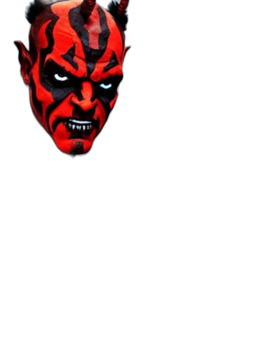 mask, face, creature, staff transparent PNG cut-out