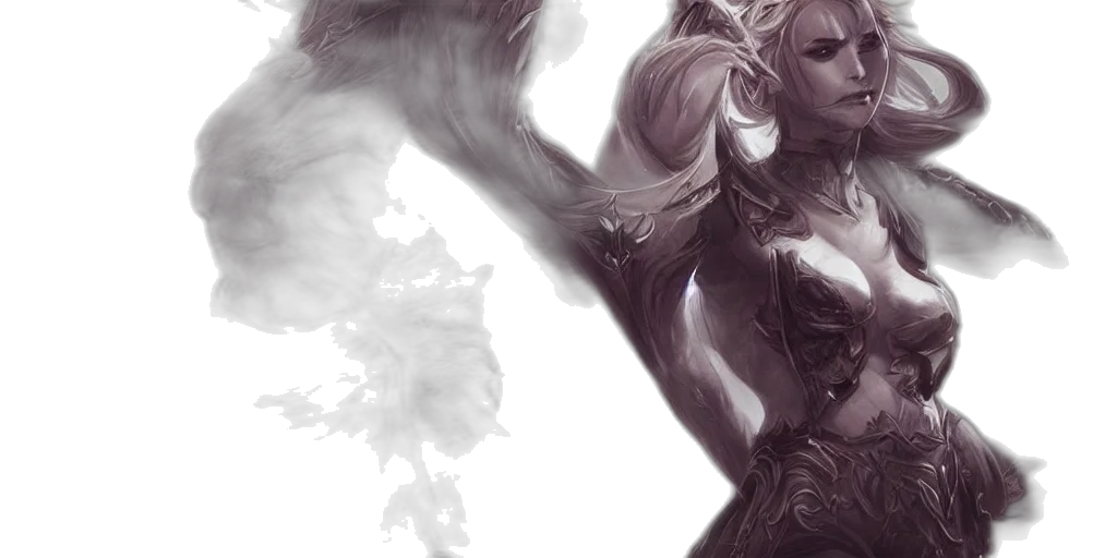 fantasy art, concept art, comic book art, photorealistic transparent PNG cut-out