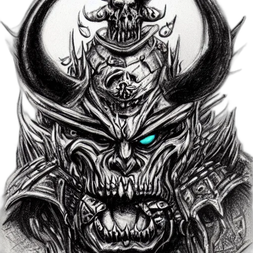 mask, face, crown, creature, fantasy art, concept art, comic book art, pencil sketch transparent PNG cut-out