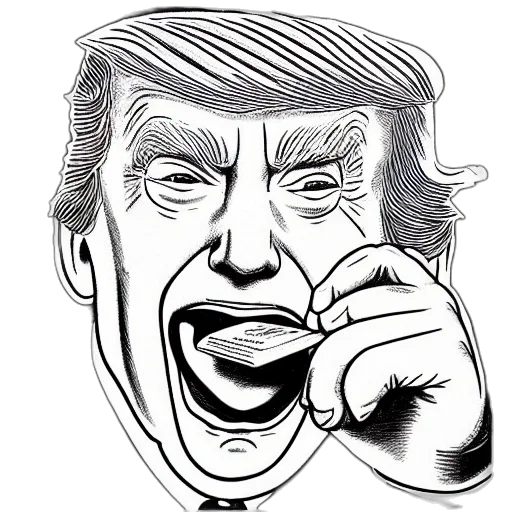 face, mask, cartoon, comic book art, photorealistic, pencil sketch, close, portrait transparent PNG cut-out