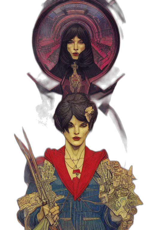fantasy art, concept art, pixel art, comic book art transparent PNG cut-out