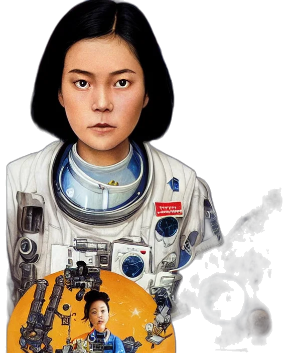 face, robot, jacket, staff, photorealistic, concept art, comic book art, cartoon transparent PNG cut-out