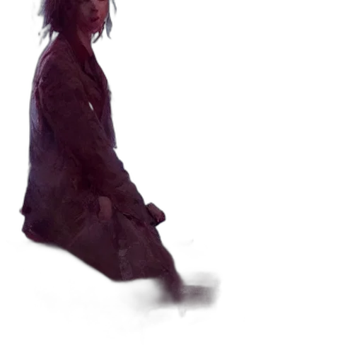 creature, jacket, staff, face, concept art, comic book art, cyberpunk, photorealistic transparent PNG cut-out