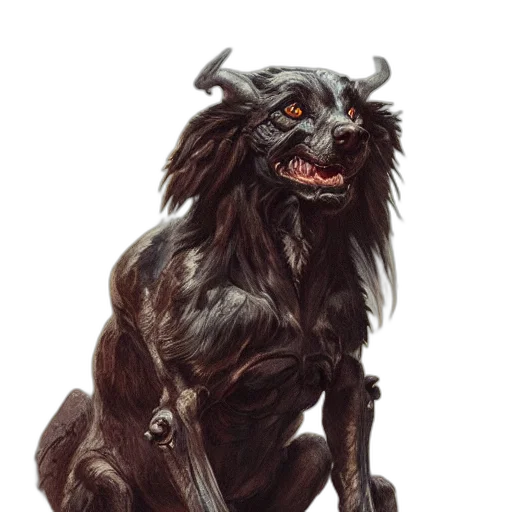 creature, dragon, animal, staff transparent PNG cut-out