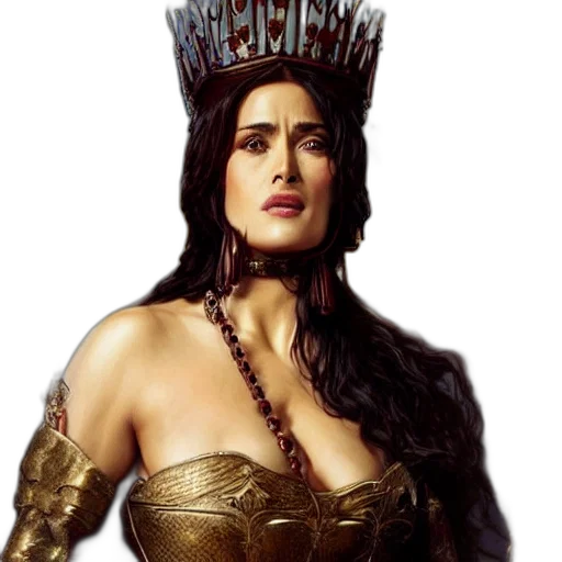 crown, salma, hayek, beautiful transparent PNG cut-out